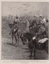 La Primera Revisión de la Guarnición de Londres por el Nuevo Comandante en Jefe